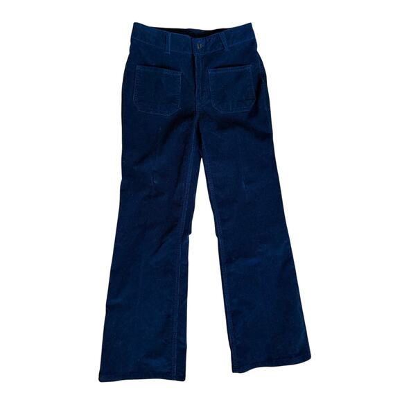 Vanessa Bruno Dompay Flare Pants in Navy Blue Corduroy Size 36/ US 4 - Picture 3 of 7